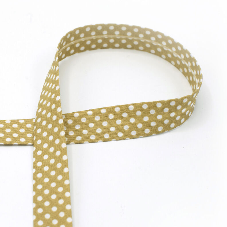 Biasband Stippen [18 mm] – beige,  image number 1