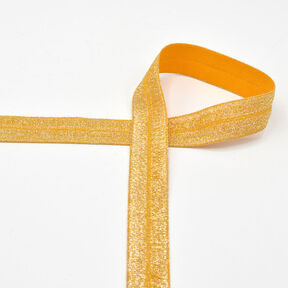 Elastisch bandje (rubberen vouw) glitter [20 mm] – goud, 