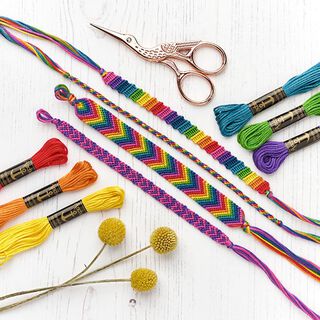 Knutselset vriendschapsarmbanden regenboog, 