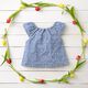 Katoenpopeline Tweekleurige bloemen – jeansblauw/lichtblauw,  thumbnail number 7