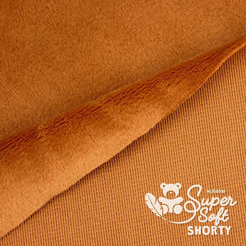 Pluche SuperSoft SHORTY [ 1 x 0,75 m | 1,5 mm ] - lichtbruin | Kullaloo,  image number 3