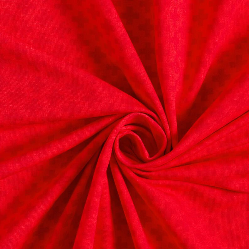 French Terry sommersweat Borduurstof Spoedarts zijn – rood/zilvergrijs,  image number 3
