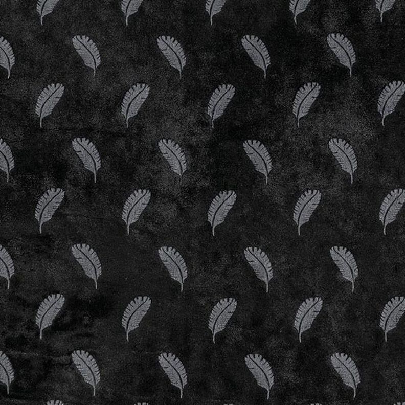 Nicky fluweel veren – zwart,  image number 1