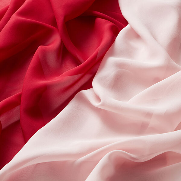Zijdechiffon – karmijnrood, image number 6
