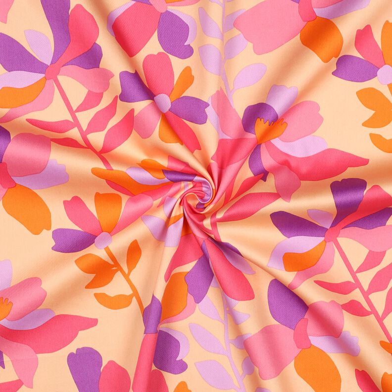 Katoensatijn Cloverdale | Nerida Hansen – perzik/pink,  image number 3