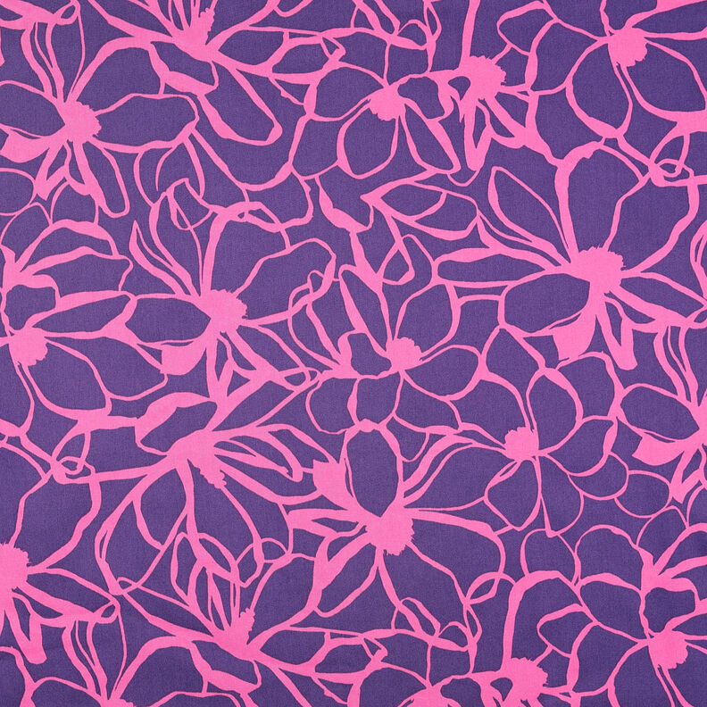 Katoensatijn Magnolia | Nerida Hansen – lila/pink,  image number 1