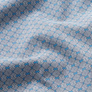 Voeringstof ruitpatroon – grijs/blauw, 