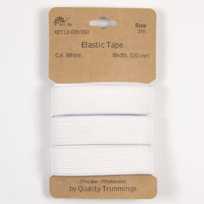 Elastiek [3 m | 20 mm] – wit, 