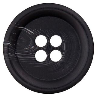 Polyester knoop 4-gats – zwart/wit, 
