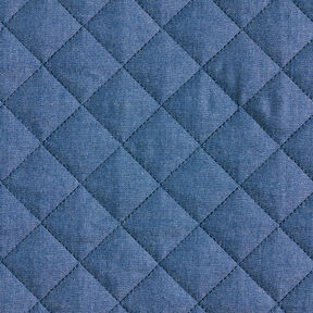 Jeans teddy doorgestikte stof – staalblauw, 