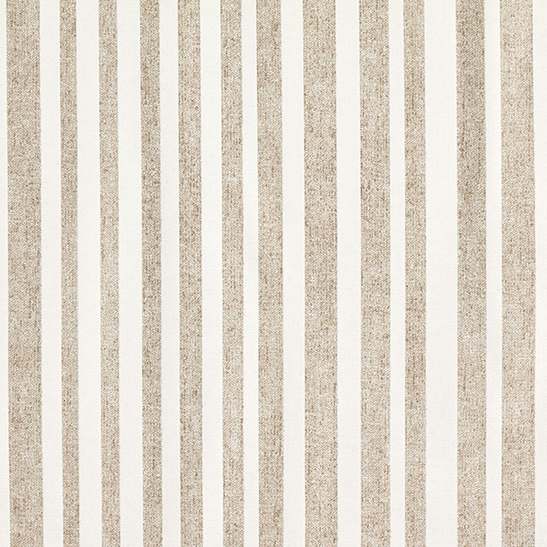 Gecoate katoen Strepen – beige,  image number 1