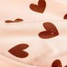 Katoenjersey grote harten – roos/donker oudroze,  thumbnail number 2