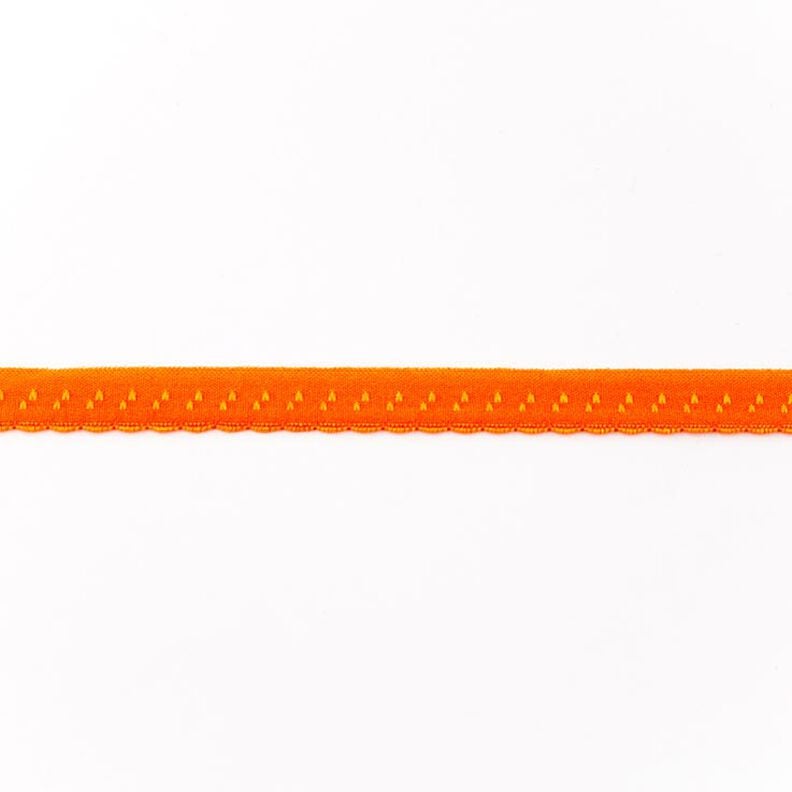 Elastische boordstrook Kant [12 mm] – oranje,  image number 1
