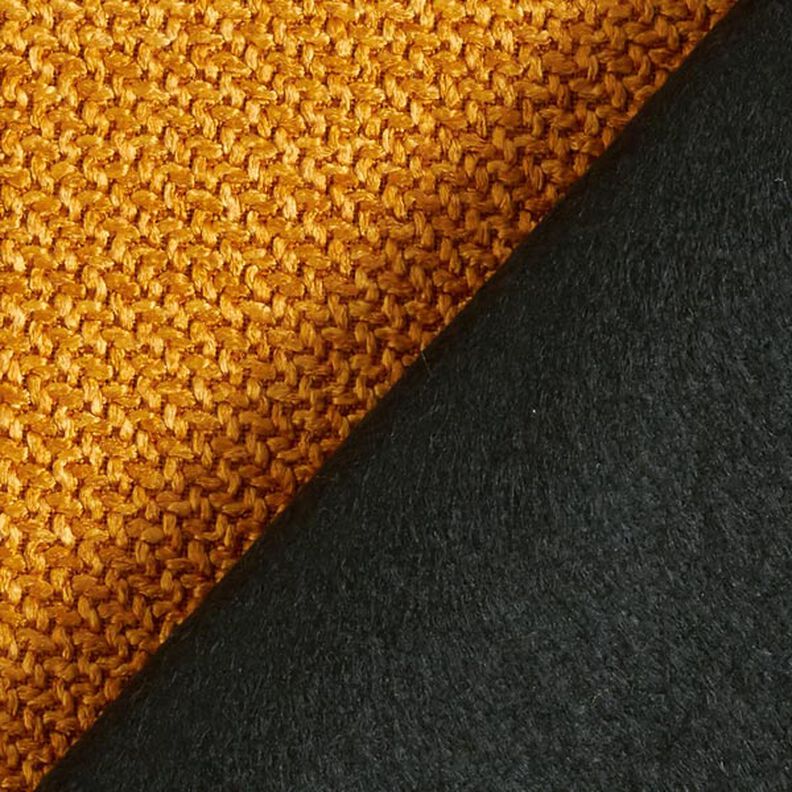 Bekledingsstof Grove keperbinding Bjorn – currygeel,  image number 4
