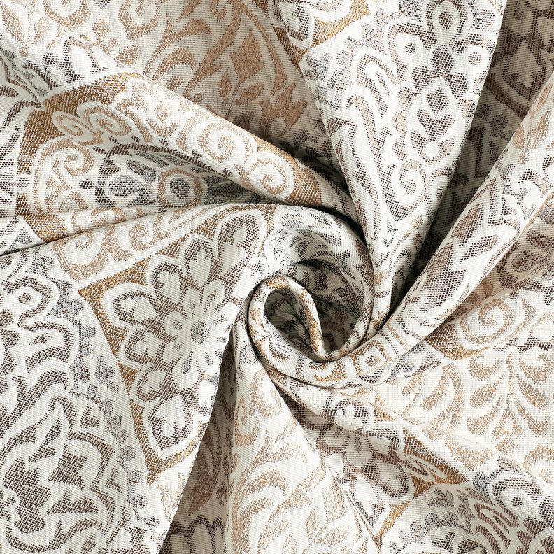 Decostof Jacquard elegante tegels &ndash; anemoon/lichtbeige,  image number 3