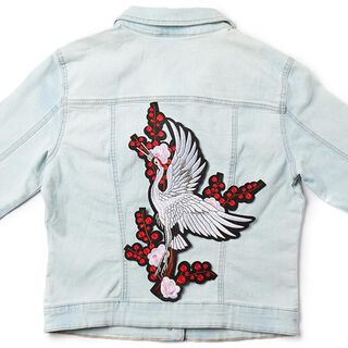 XL applicatie-kraanvogel [24x26 cm], 