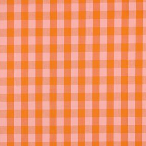 Katoenpopeline Ruit| Poppy Fabrics – roze/perzik sinaasappel, 