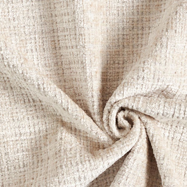 Bekledingsstof Chenille Effen – amandel, image number 1