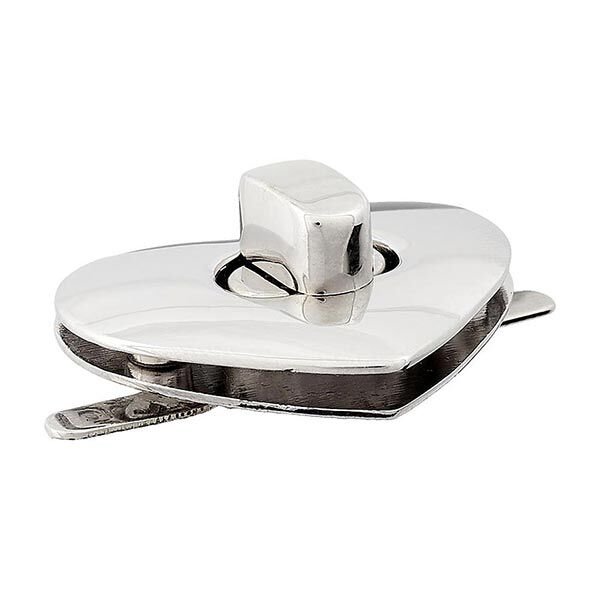 Tassensluiting Hart – zilver metalen, image number 2