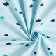 GOTS Katoenpopeline skribbel-look wolken | Tula – lichtblauw,  thumbnail number 3