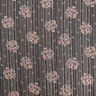 Chiffon met satijn en metallic strepen bloemen – zwart/wit,  thumbnail number 1
