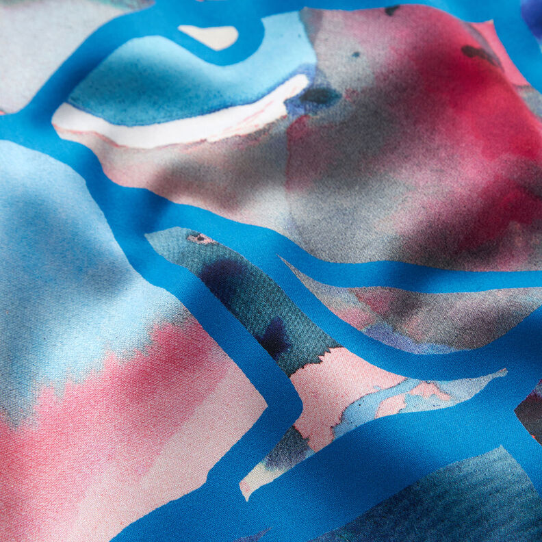 Katoensatijn Resonate Neon | Nerida Hansen – blauw,  image number 2