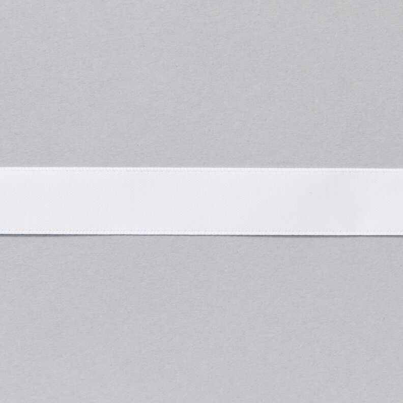 Satijnband [15 mm] – wit,  image number 1