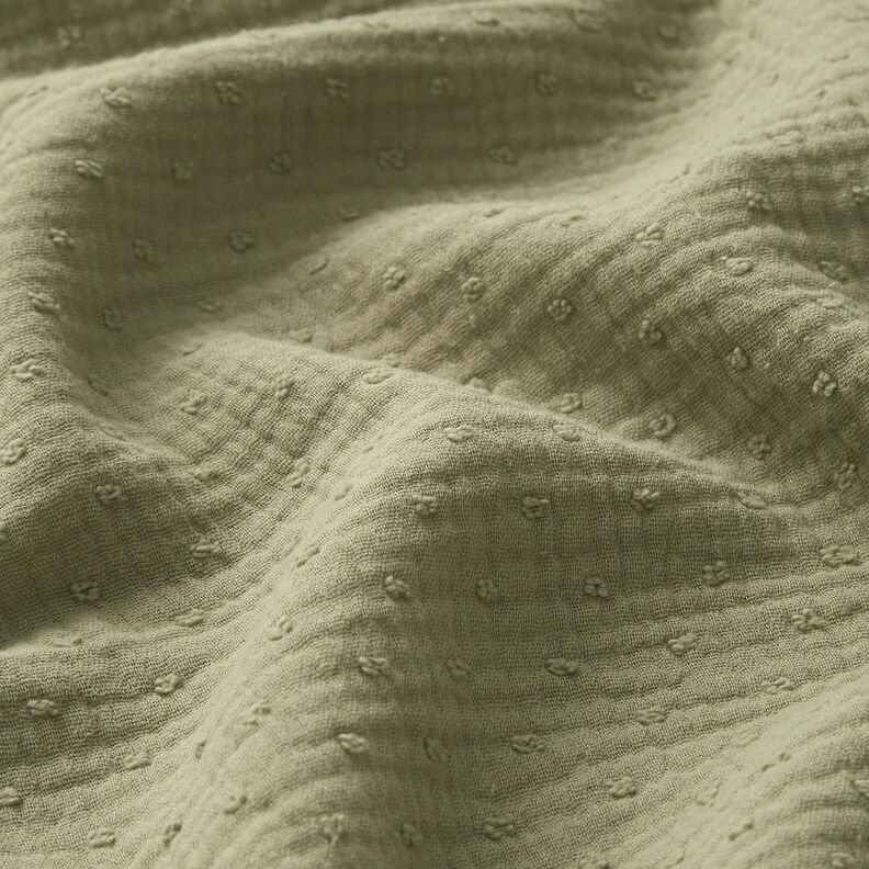 Mousseline/dubbel gehaakte stoffen dobby – riet,  image number 2