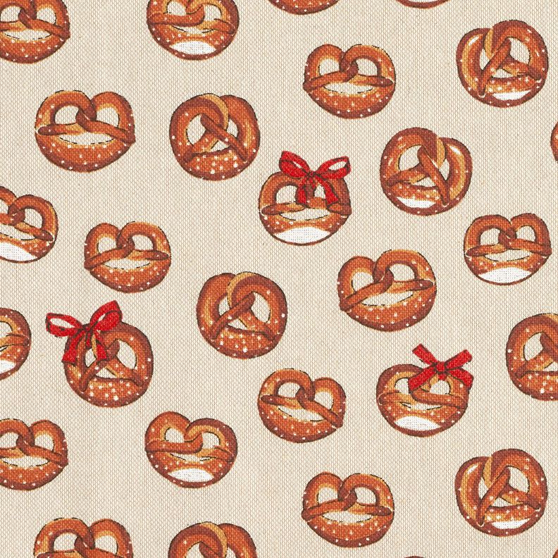 Decostof Half panama pretzels – bruin/natuur, image number 5