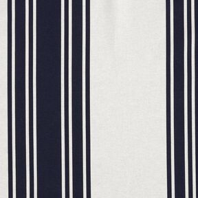 Decostof Panama Blokstrepen – zwart blauw/nevelgrijs, 