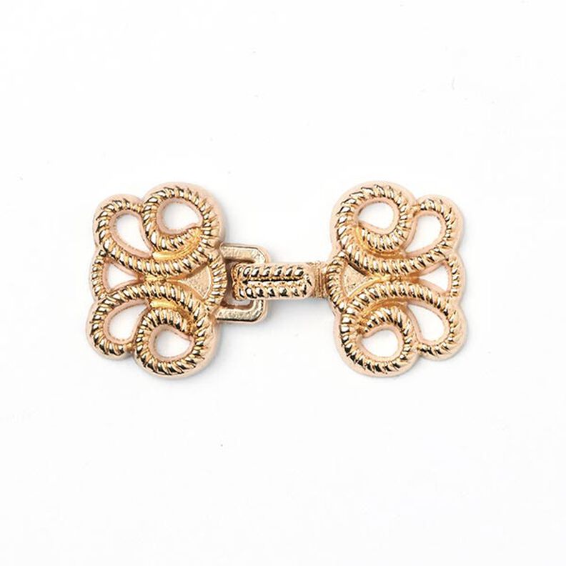Metalen sluiting passement -goud metalen,  image number 1