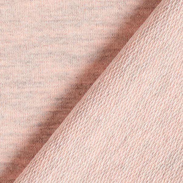 French Terry fijn melange – roze/grijs,  image number 5