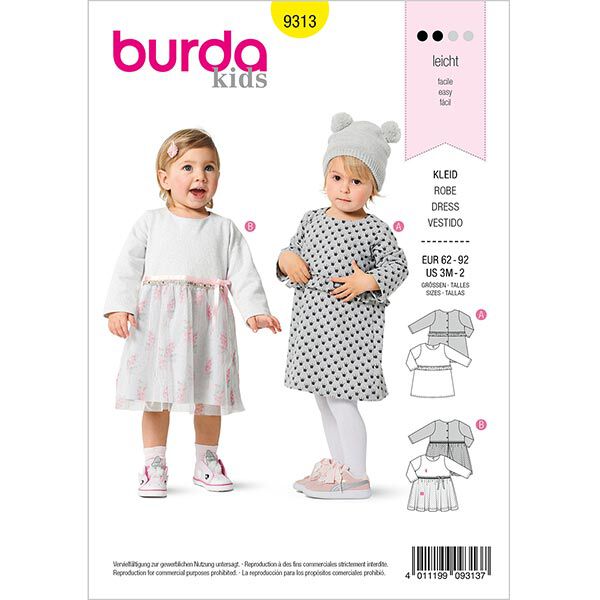 Jurk, Burda 9313 | 62-92, image number 1