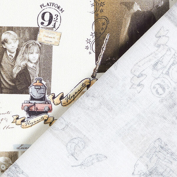Cretonne Licentiestof "Harry Potter" herinneringen | Warner Bros. – lichtbeige,  image number 4