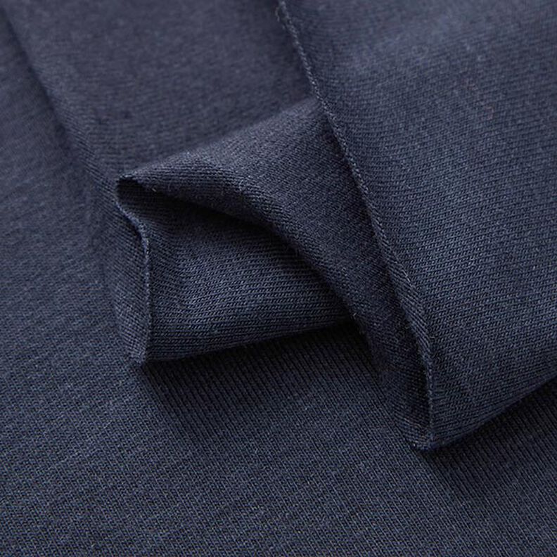 Bamboe Viscosejersey Effen – marineblauw,  image number 4