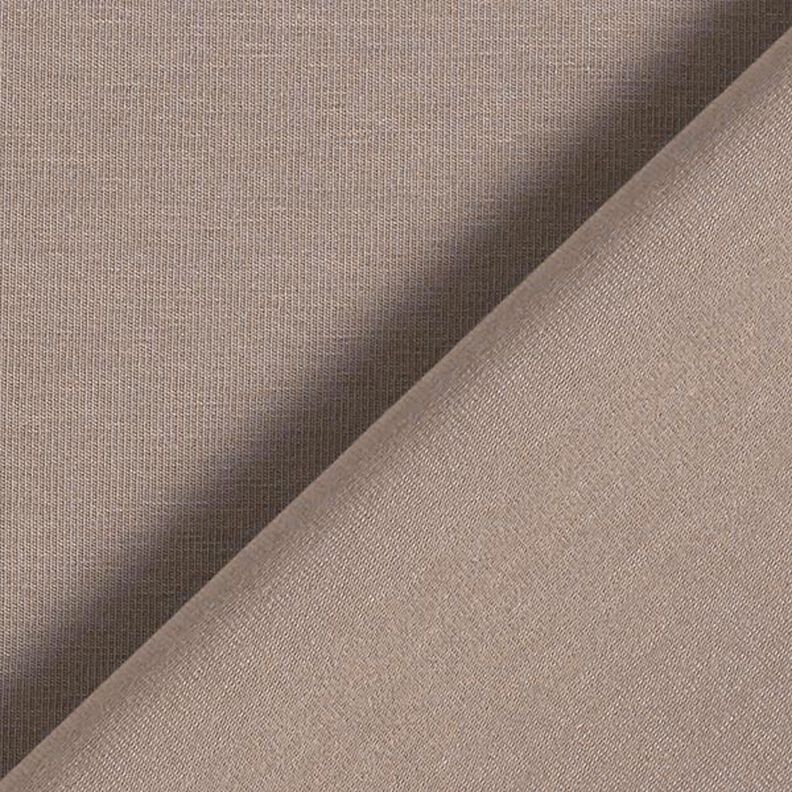 Katoenjersey medium effen – donkertaupe,  image number 5