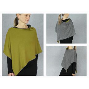 MEVROUW PENNY Asymmetrische omkeerbare poncho | Studio Schnittreif | Eén maat, 