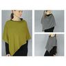 MEVROUW PENNY Asymmetrische omkeerbare poncho | Studio Schnittreif | Eén maat,  thumbnail number 2