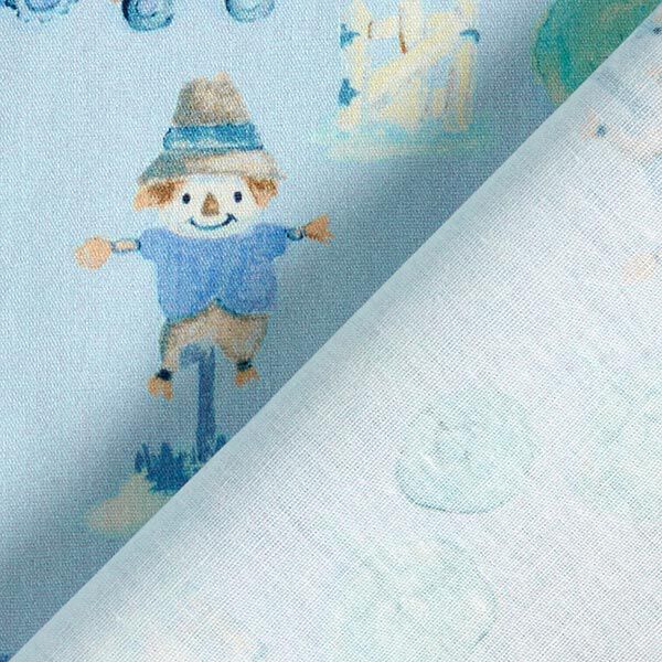 Katoenpopeline Boerderij Digitaal printen – babyblauw, image number 4