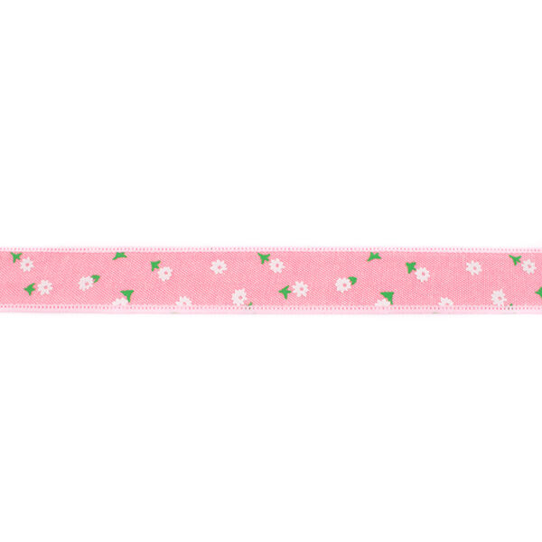 Webband Chambray bloempjes – roze,  image number 1