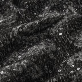 Jasstof paisley en pailletten – anthraciet/lichtgrijs, 