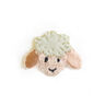 Applicatie Schaap [ 2,2 x 2,7 cm ] – ecru/roze,  thumbnail number 1