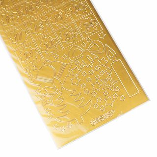 Creatieve sticker [ 10 x 23 cm ] – goud, 