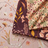 Decostof Half panama mooie bloemen – perzik/merlot,  thumbnail number 5
