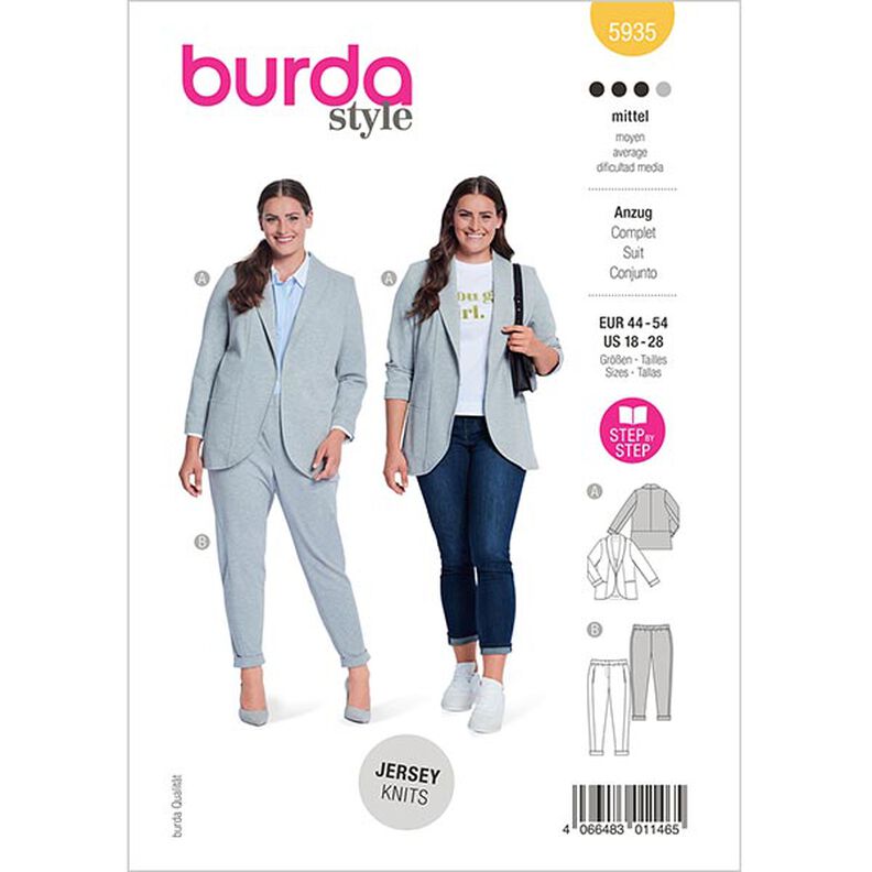 Plus-size pak  | Burda 5935 | 44-54,  image number 1