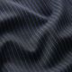 Jersey Punto di Milano naaldstrepen – zwart/indigo,  thumbnail number 2