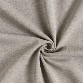 Gebreide jacquard glittermelange – beige/zilver metallic, 