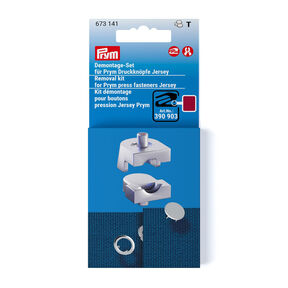 Demontageset drukknopen Jersey [Ø 8 + 10 mm] | Prym – zilver metallic, 