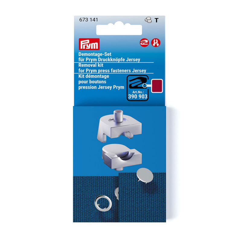 Demontageset drukknopen Jersey [Ø 8 + 10 mm] | Prym – zilver metallic,  image number 1