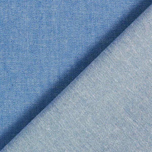 Katoen chambray jeanslook – blauw,  image number 3
